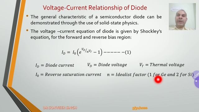 AE_ECD_Lecture-09: Ideal diode | Voltage and current relationship | Static and Dynamic Resistance |