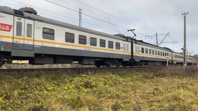 Электропоезд ЭП2Д-0059 пл.Захарово до ст.Звенигород. 08.11.2024.