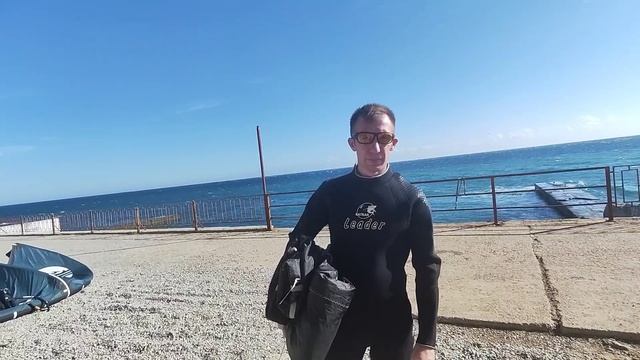 618.КРЫМ! Кайтсерферы в Алупке! Пляж Южнобережный.