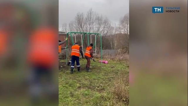 В Деревне Малевка была снесена детская площадка, построенная на деньги местных жителей