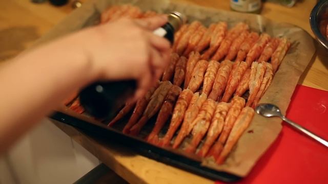 Лангустины под соусом Pesto
