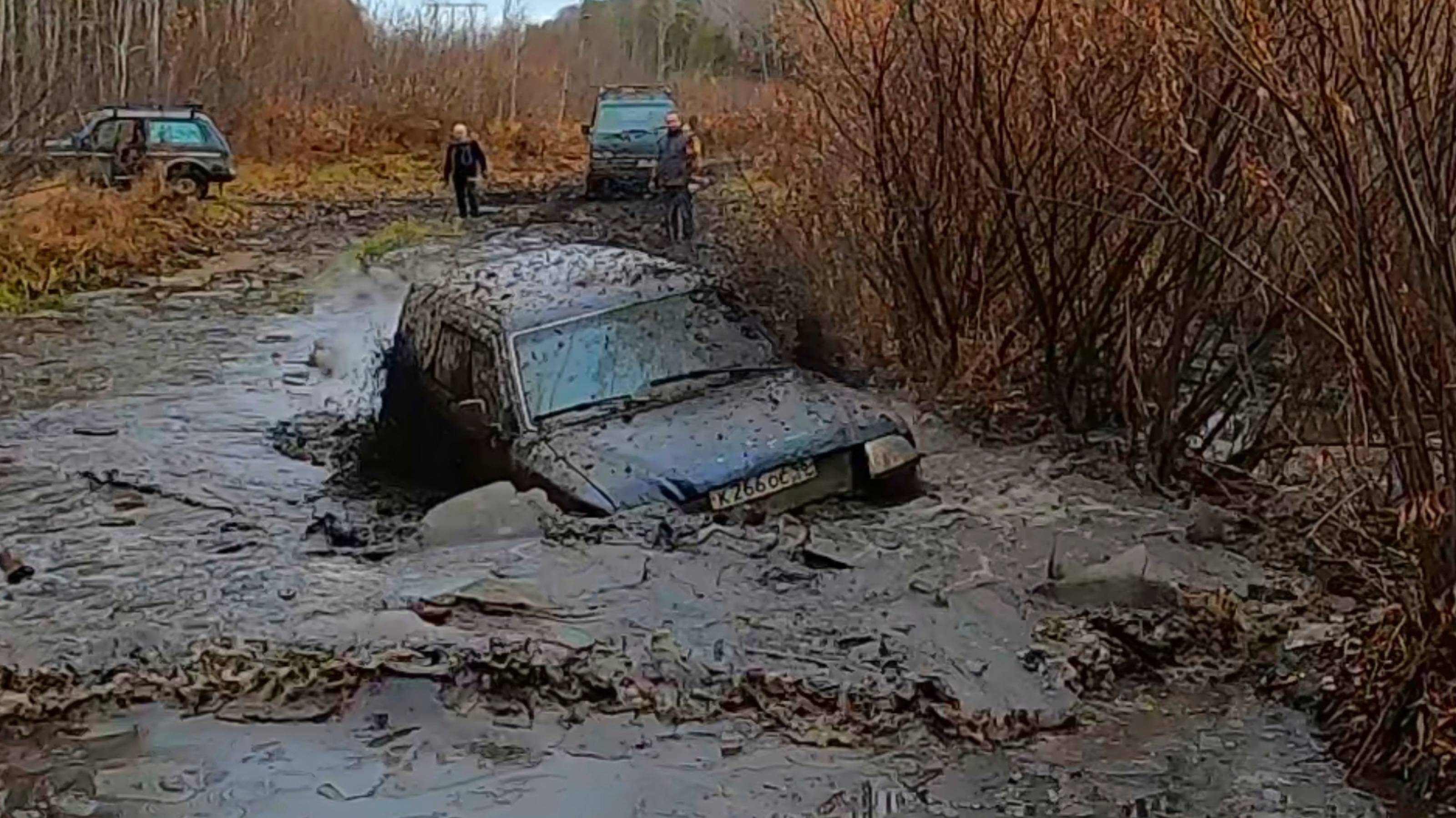 ОФФРОАД, ломаем первый осенний лёд! Great Wall Safe, Mitsubishi Delica, Лада Нива 4 х 4