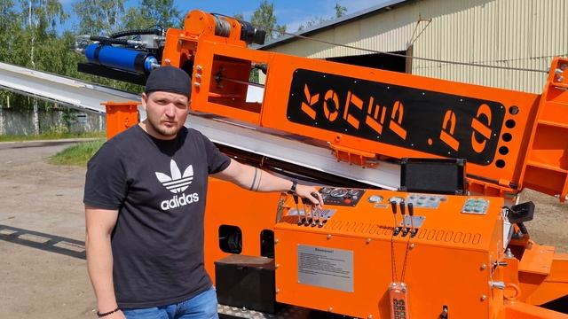Мини обзор сваебойной установки для наших клиентов из Чешской Республики