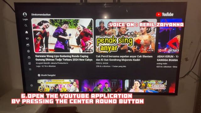 Procedurw Text || How To Open Youtube Application On A Smart TV