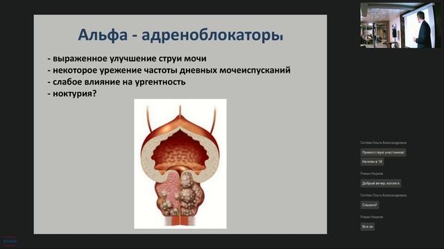 Дремин Д.И. СНМП после оперативного лечения ДГПЖ. Медикаментозное лечение