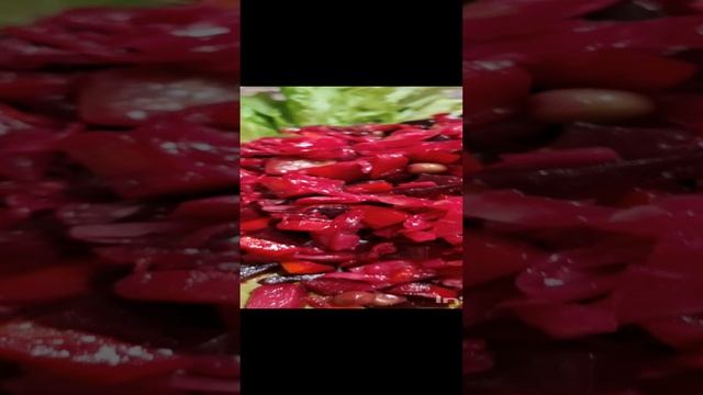 Идея ужина-бородинский хлеб, селёдочка и винегрет#ужин#винегрет#селёдка