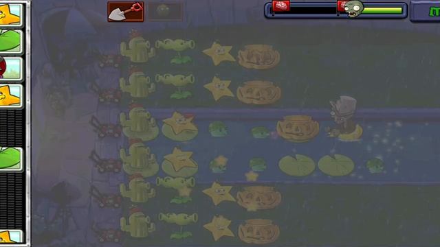 Plants vs Zombies - уровень - FOG - 10