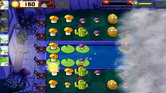 Plants vs Zombies - уровень - FOG - 4