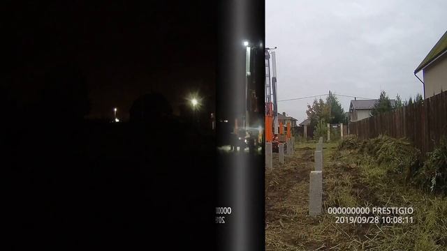 Фундамент для дома на жб сваях весь процесс за 20 минут Таймлапс (timelapse)