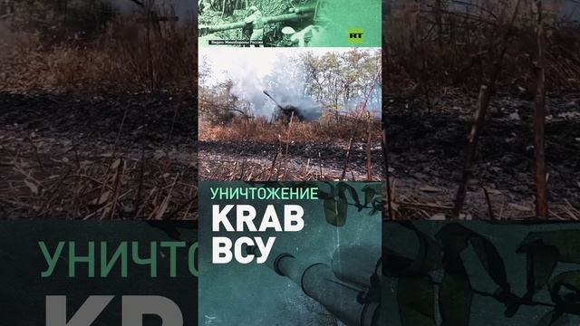 Расчёты гаубиц «Мста-С» уничтожили самоходную артиллерийскую установку Krab ВСУ