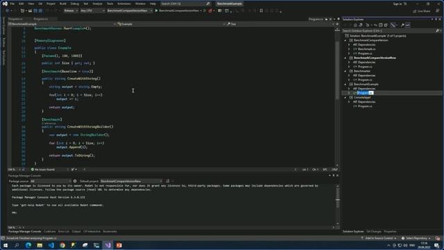BenchmarkDotNet. Введение