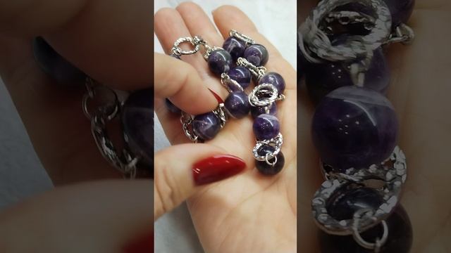 Комплект ресурсных изделий из Аметиста гармонизатора #энергия #литотерапевт #натуральныекамни #рейки