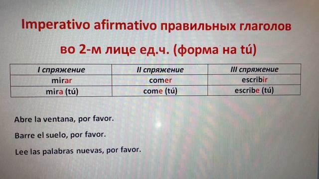Imperativo Afirmativo