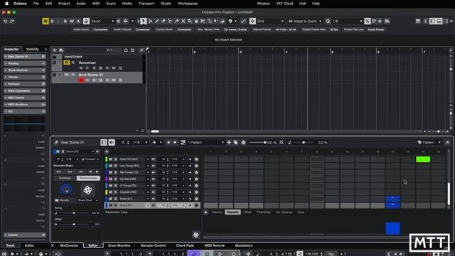 Cubase 14. Pattern Editor - быстрое создание ударных и паттернов. Обзор от musictechtuition.