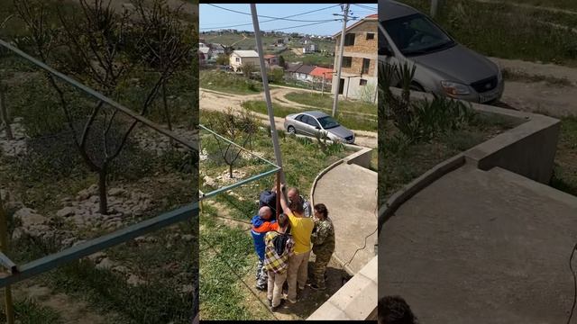 Установка флагштока