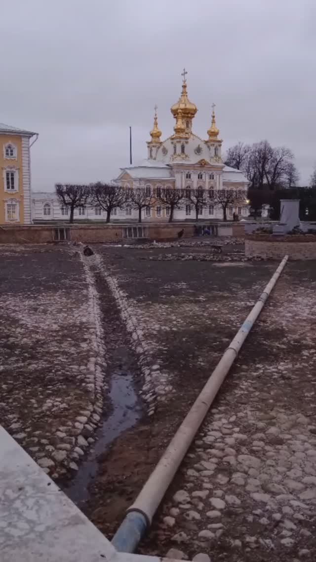 Петергоф. Ноябрь. Верхний сад.