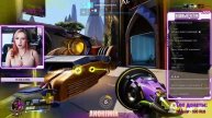 Стримерша Anorimia в Overwatch: ламповый стрим #8