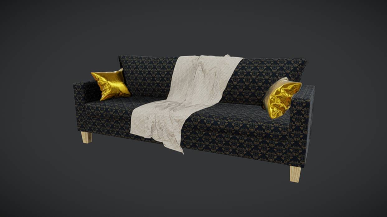 Modern Sofa в 3D от NonSmallJohn