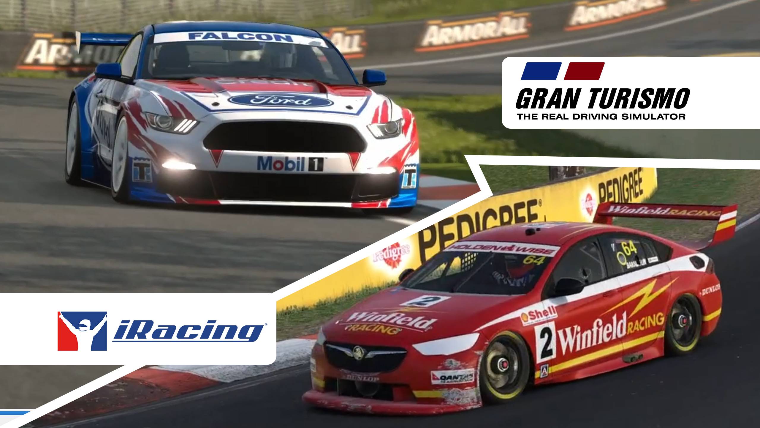 круг на V8 Supercares по Bathurst - iRacing и GT7 【 pure sound 】