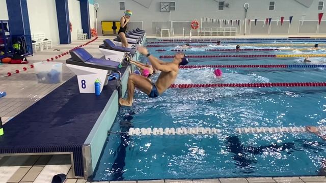 2 старта и выход под водой
