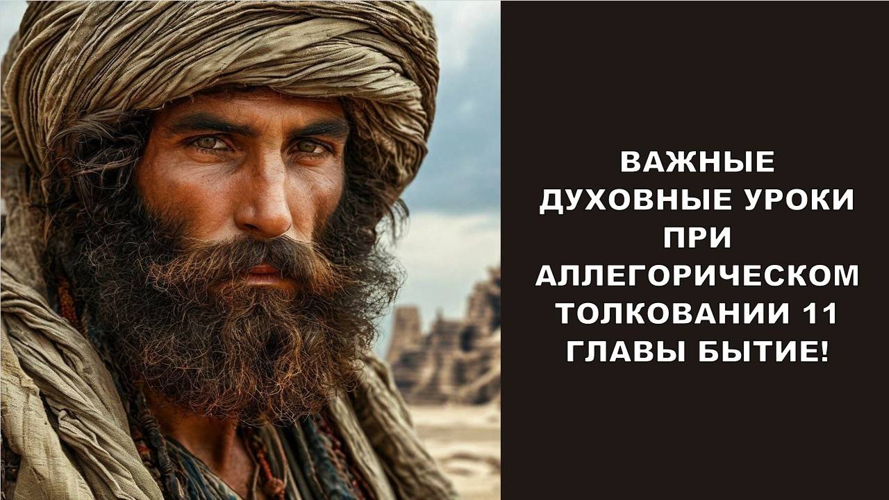 ВАЖНЫЕ ДУХОВНЫЕ УРОКИ ПРИ АЛЛЕГОРИЧЕСКОМ ТОЛКОВАНИИ 11 ГЛАВЫ БЫТИЕ! (СЛУЖЕНИЕ)