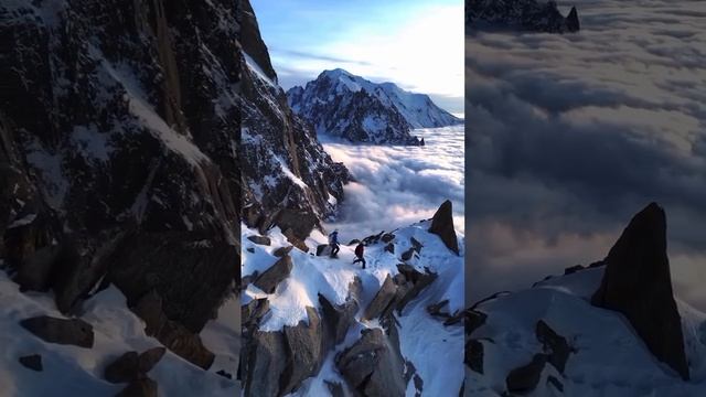 Гора Монблан (Mont Blanc) расположена во Французских Альпах на границе между Италией и Францией