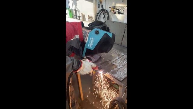 Малыш GROVERS Energy CUT-45P  за работой! На видео - нержавейка, 4мм
