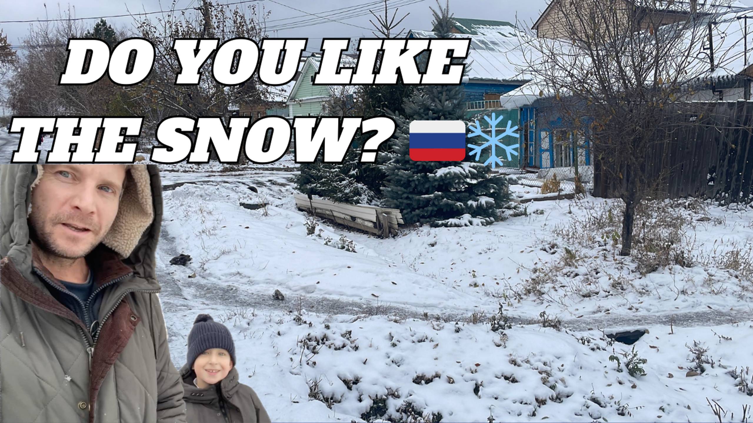 ВОЛШЕБНЫЙ СНЕГ | Брит гуляет по волшебному снегу здесь, в Оренбурге Россия | Переехал в Россию