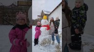 наш первый снеговик ⛄️