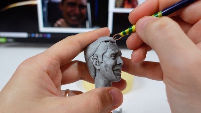 Sculpting Matthew McConaughey as Cooper from clay / interstellar scene