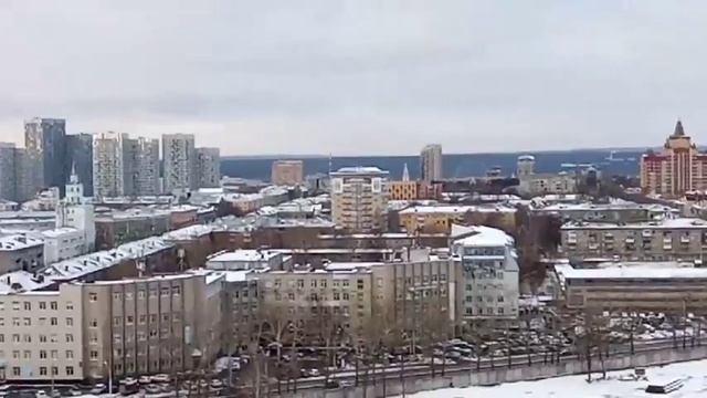 Вид с 19-го этажа дома по улице Василья Татищева, 4