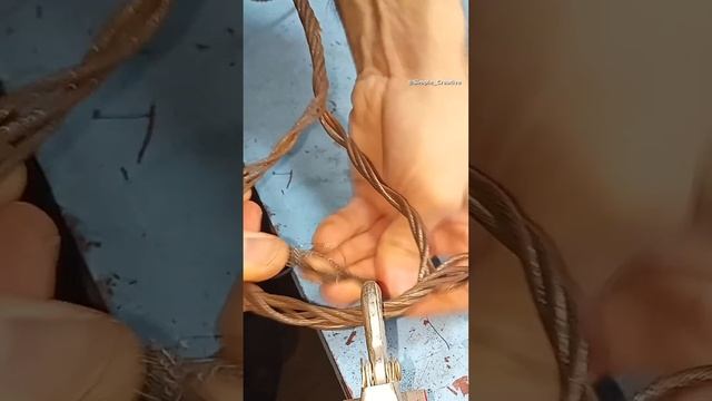 Really practical Tip and Trick! How to quickly make a reliable loop on a steel cable yourself #diy