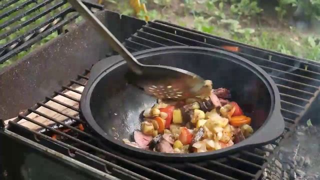 Суп шашлык в казане 😋👍