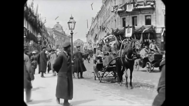 [60 fps] Москва, Тверская улица, 1896 год