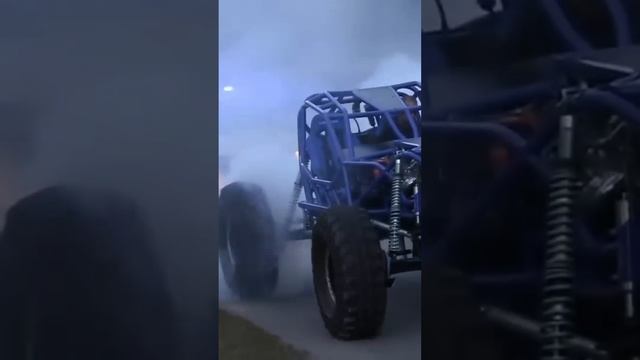 Rock Bouncer does Burnout Right in front of a Cop! #shorts #burnout #offroad