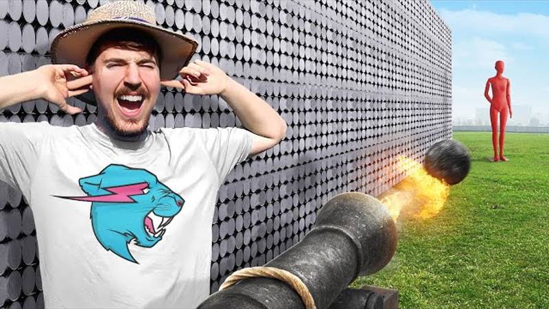 Смогут ли 50,000 магнитов поймать пушечное ядро