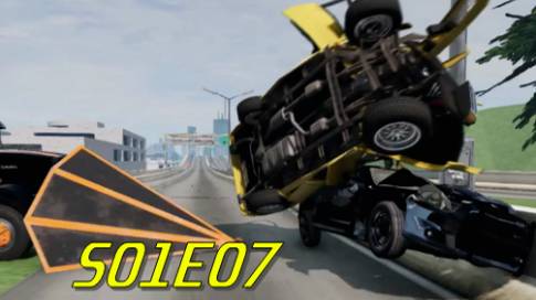 Фильм в BeamNG.drive побег от полиции (+ звуковые эффекты) SO1EO7