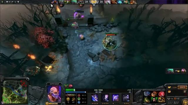 Dota 2  Meracle 8077 MMR Anti Mage  Ranked Match Gameplay!