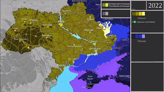 Военная Карта (2022-2024) 2 Года Войны за 50 секунд  Качество этого Видео Видео  1080p