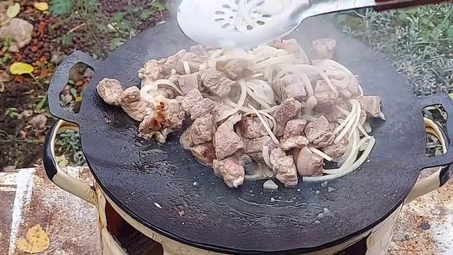 🍽 Сочное мясо с овощами на садже
