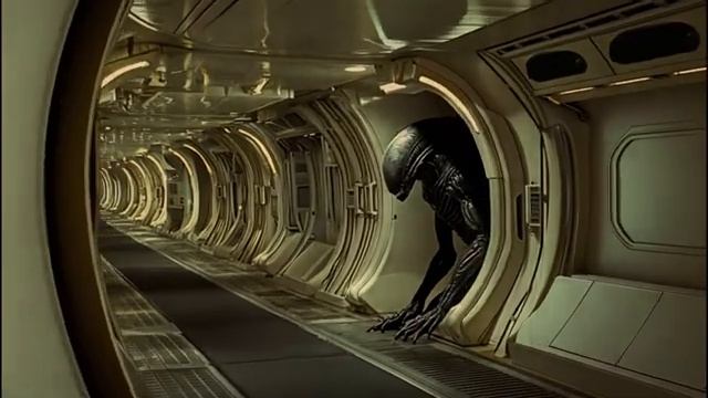 Alien - Чужой (1979) в стиле 1950-ых (Нейросеть)