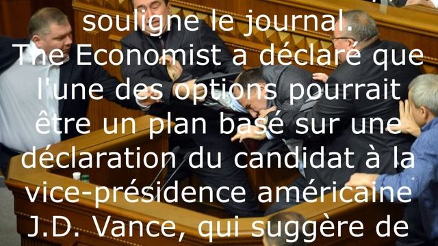 Préparation d'options pour mettre fin au conflit ukrainien.