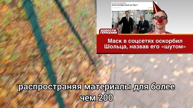 Маск в соцсетях оскорбил Шольца, назвав его «шутом»