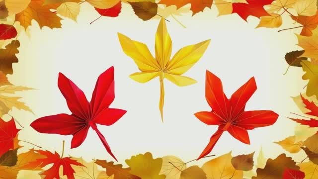 Кленовый лист из бумаги. Оригами. Осенние листья своими руками