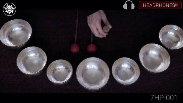 7HP 001 Акустический набор 7 поющих чаш Healingbowl® Professional Himalayan Pearl®