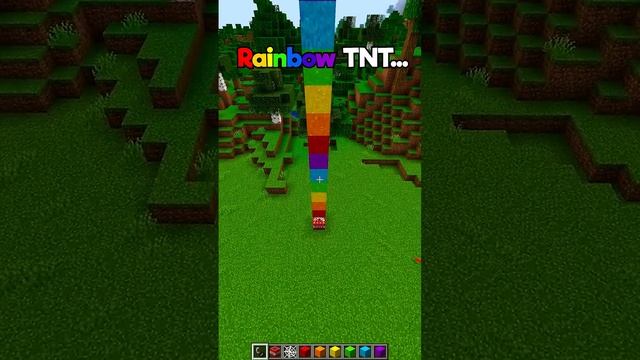 Minecraft Rainbow TNT🌈 (World s Smallest Violin) #minecraft #shorts