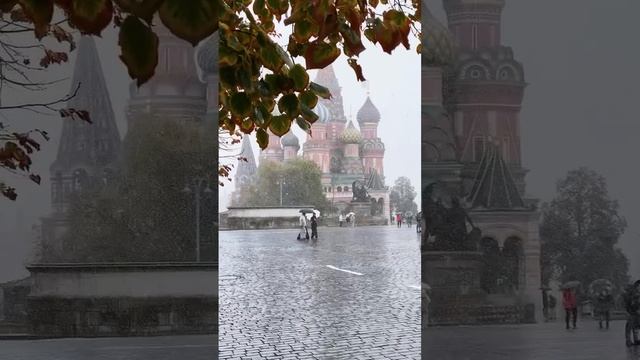 Зима в октябре 🤍 скучаю по Москве очень!