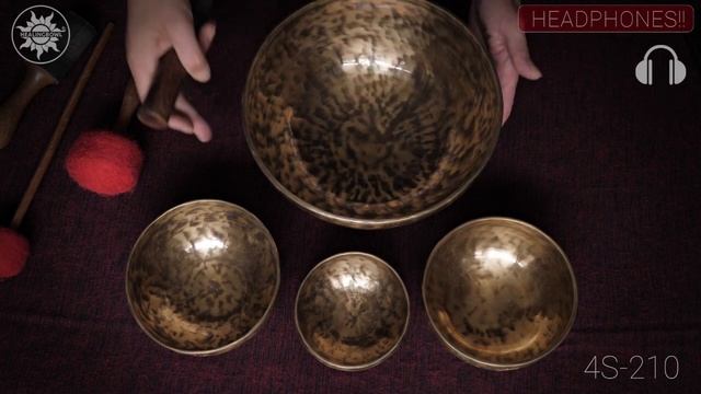 4S 210 Set of 4 singing bowls Healingbowl® Plain