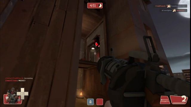 TF2 Demoman has a giant grenade launcher