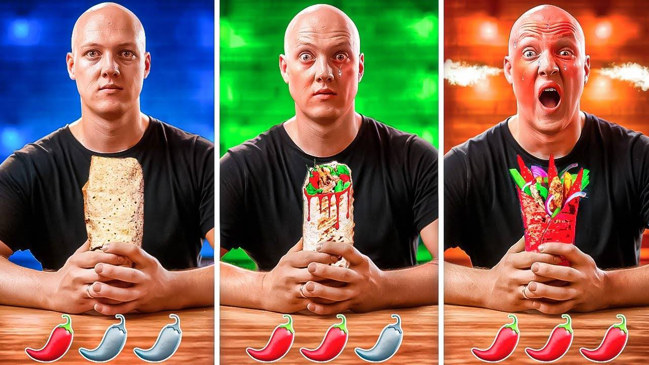 ОСТРАЯ vs ОСТРЕЕ vs САМАЯ ОСТРАЯ ШАУРМА #сезонконтентаRUTUBE